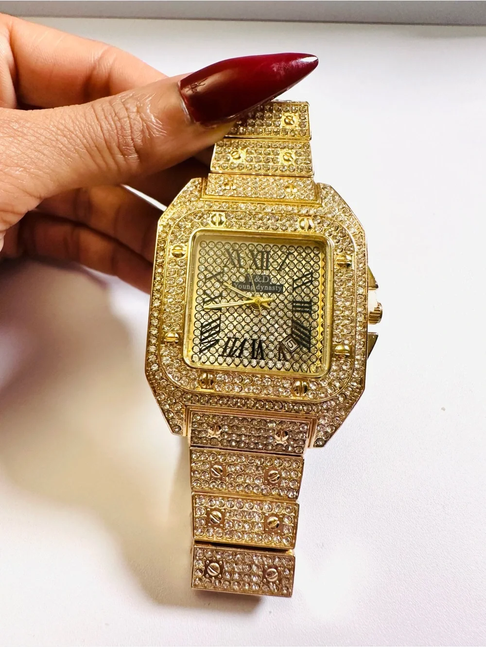 NEW Young Dynasty Street Hip Hop Bling Mens/Unisex Watch Sz 8